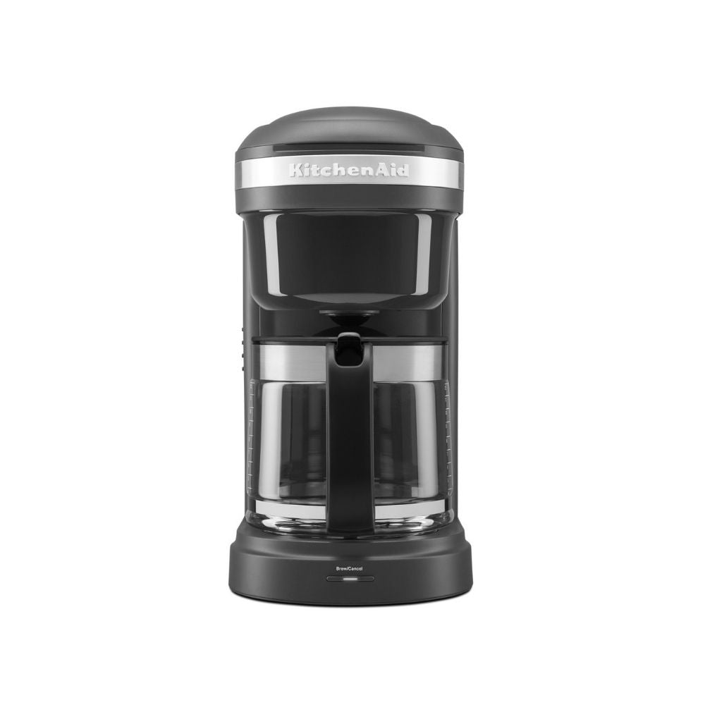 12 Cup Drip Coffee Maker with Spiral Showerhead _ Matte Charcoal Grey