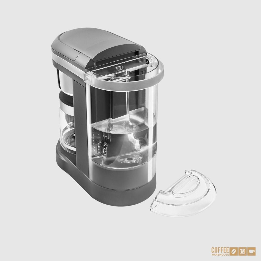 12 Cup Drip Coffee Maker with Spiral Showerhead _ Matte Charcoal Grey