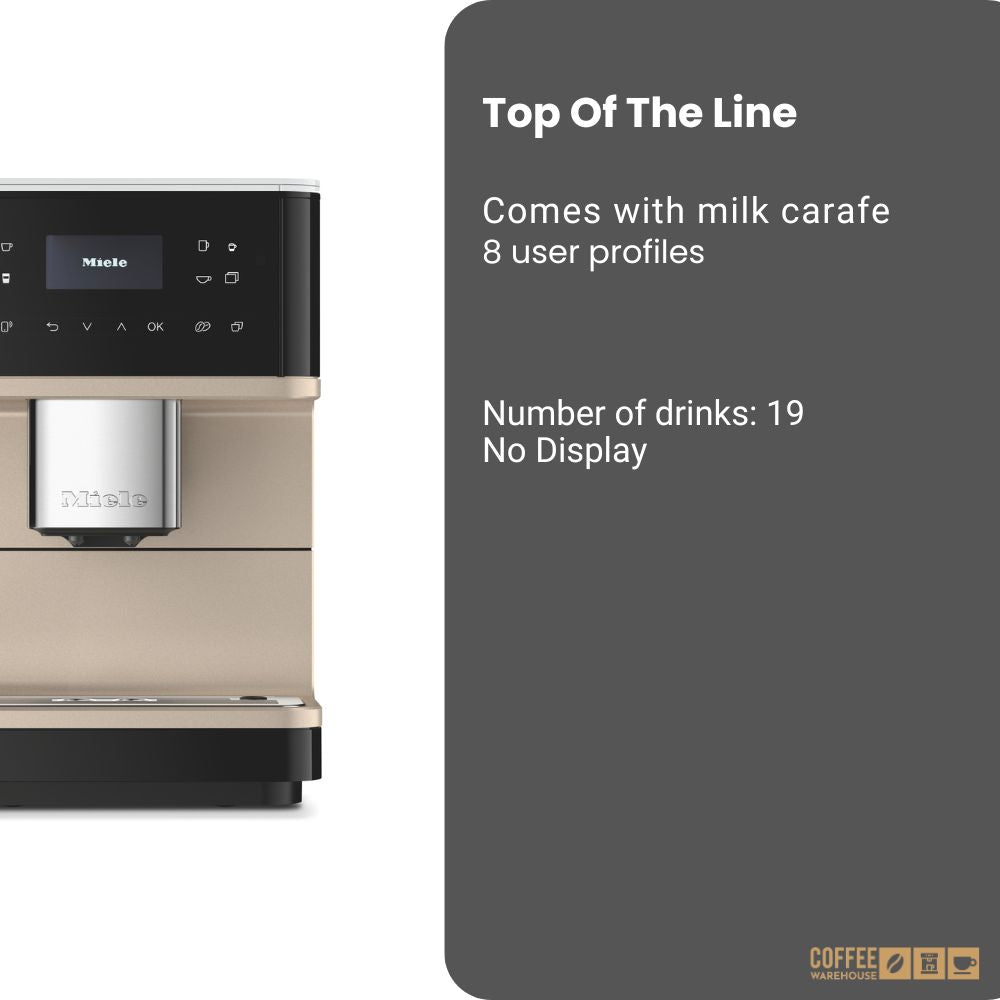 Miele CM6360 Milk Perfection Super Automatic Coffee Machine - Steel Metallic