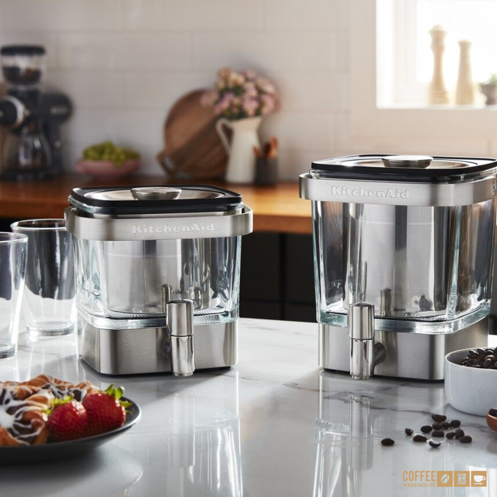 38 oz Cold Brew Coffee Maker _ Brushed Stainless Steel