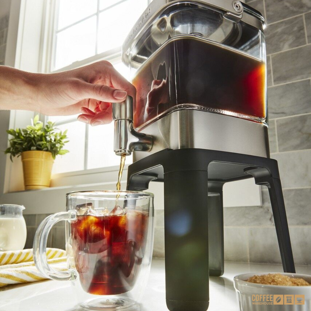 38 oz Cold Brew Coffee Maker _ Brushed Stainless Steel