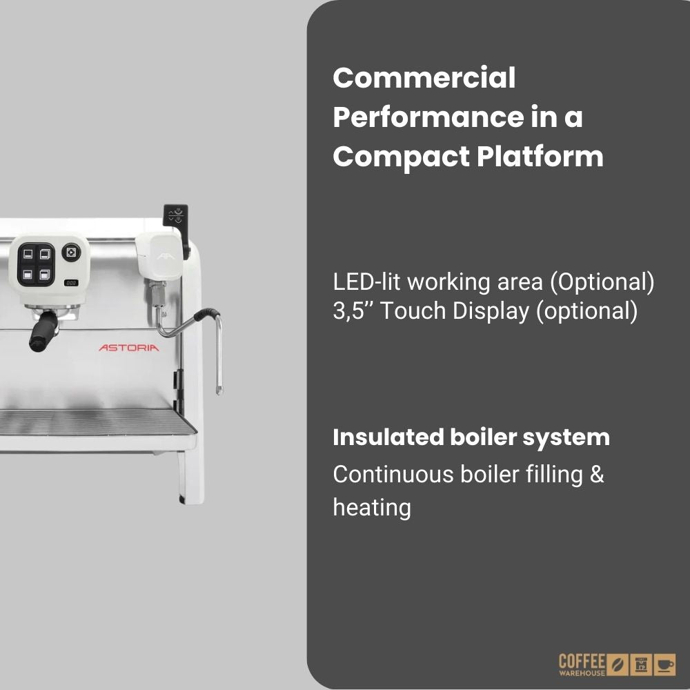 Astoria AB 200 1 group Semi-Automatic 110V Espresso Machine - White