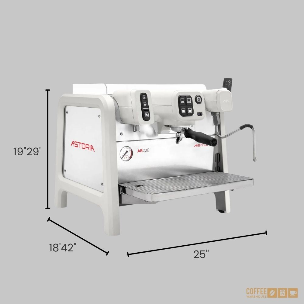 Astoria AB 200 1 group Semi-Automatic 110V Espresso Machine - White