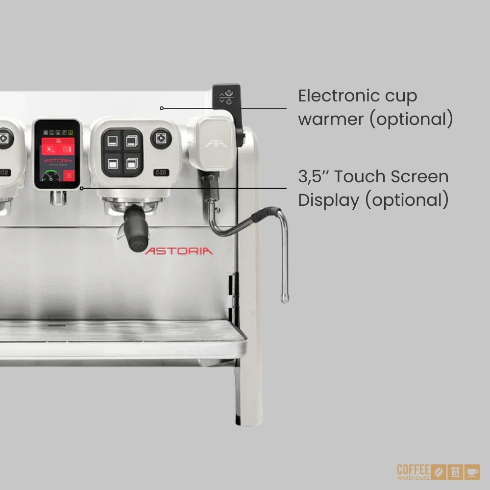 Astoria AB 200 2-Group Semi-Automatic Espresso Machine - White