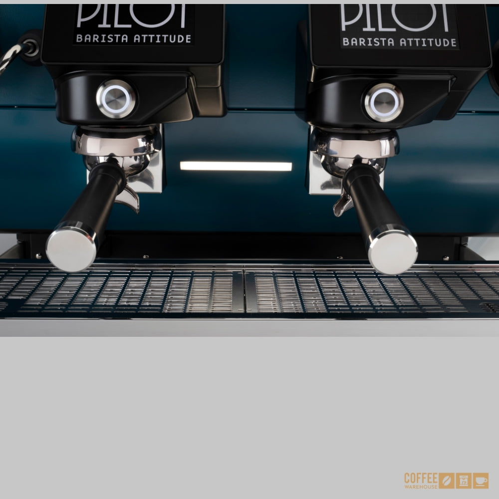 Barista Attitude Pilot SAE 2 Group Raised Espresso Machine – Blue & Black