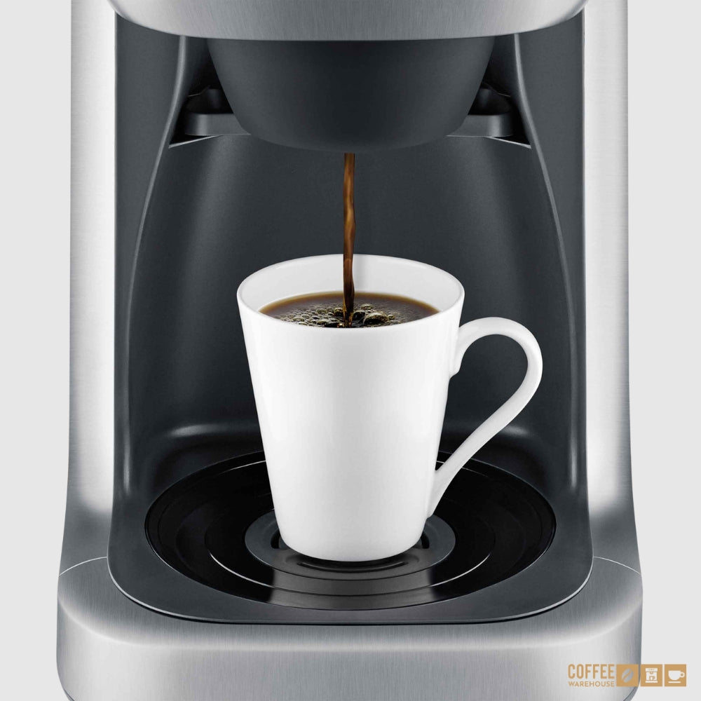 Breville the Grind Control has Steep and Release™ Technology to extract Balanced extraction for any brew size