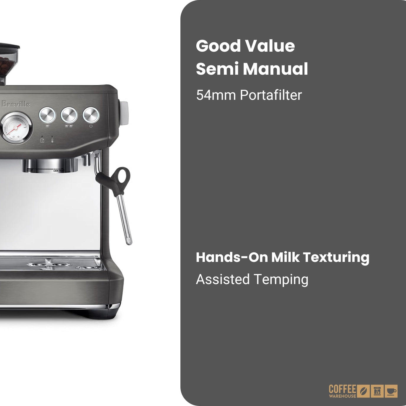 Breville Barista Express Impress - Black Stainless