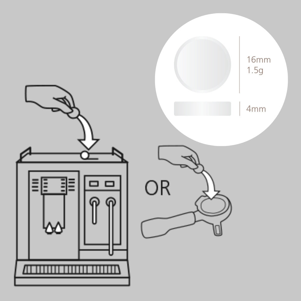 Cafetto Tevo Mini Espresso Machine Cleaning Tablets