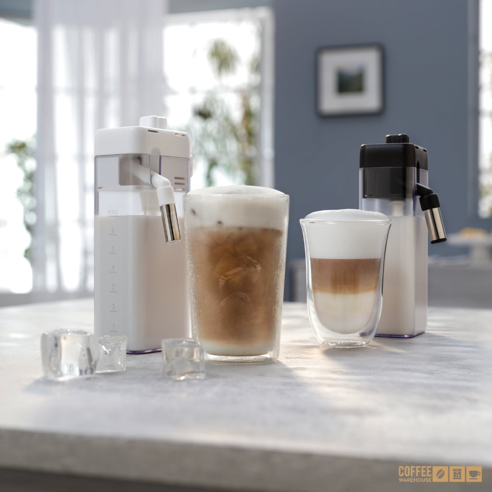 Milk Tank Capacity: 450ml / 15 fl oz (cool carafe) - 450ml / 15 fl oz (hot carafe)