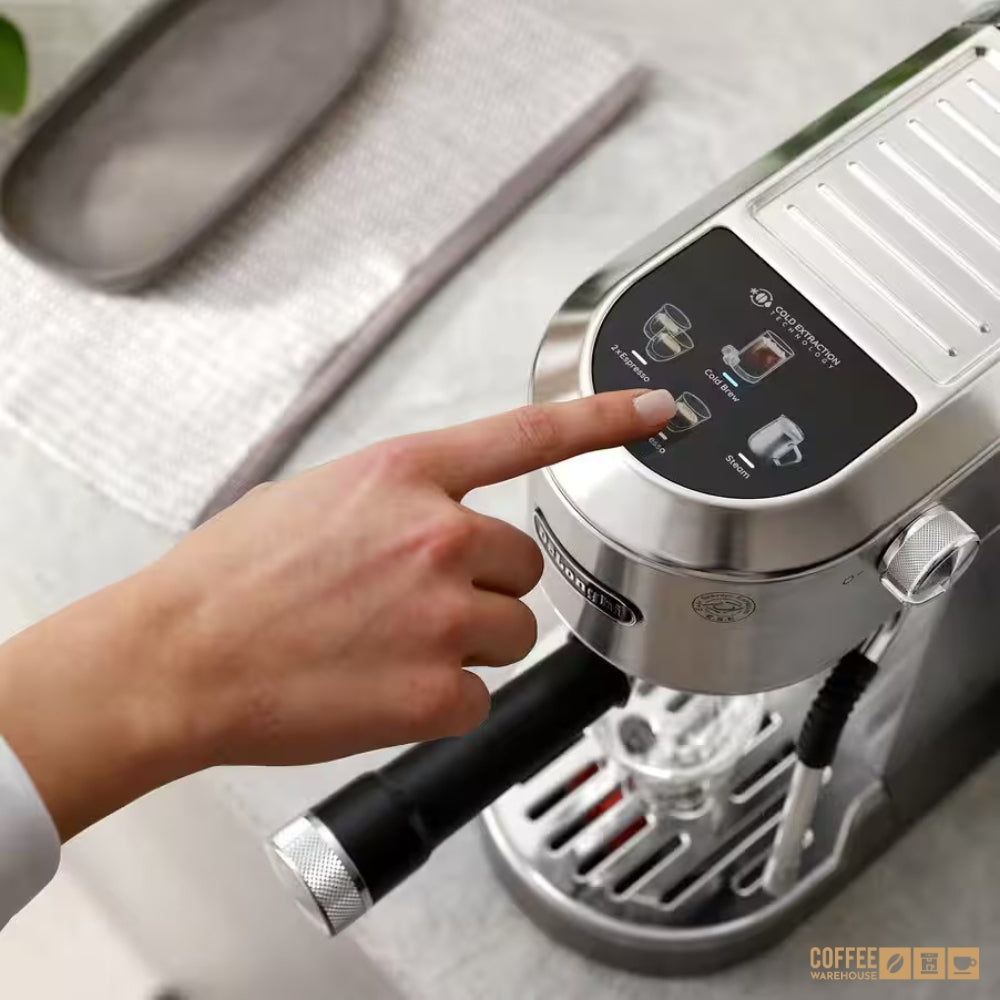 De'Longhi Dedica Duo Espresso Machine with Cold Brew - Stainless Steel