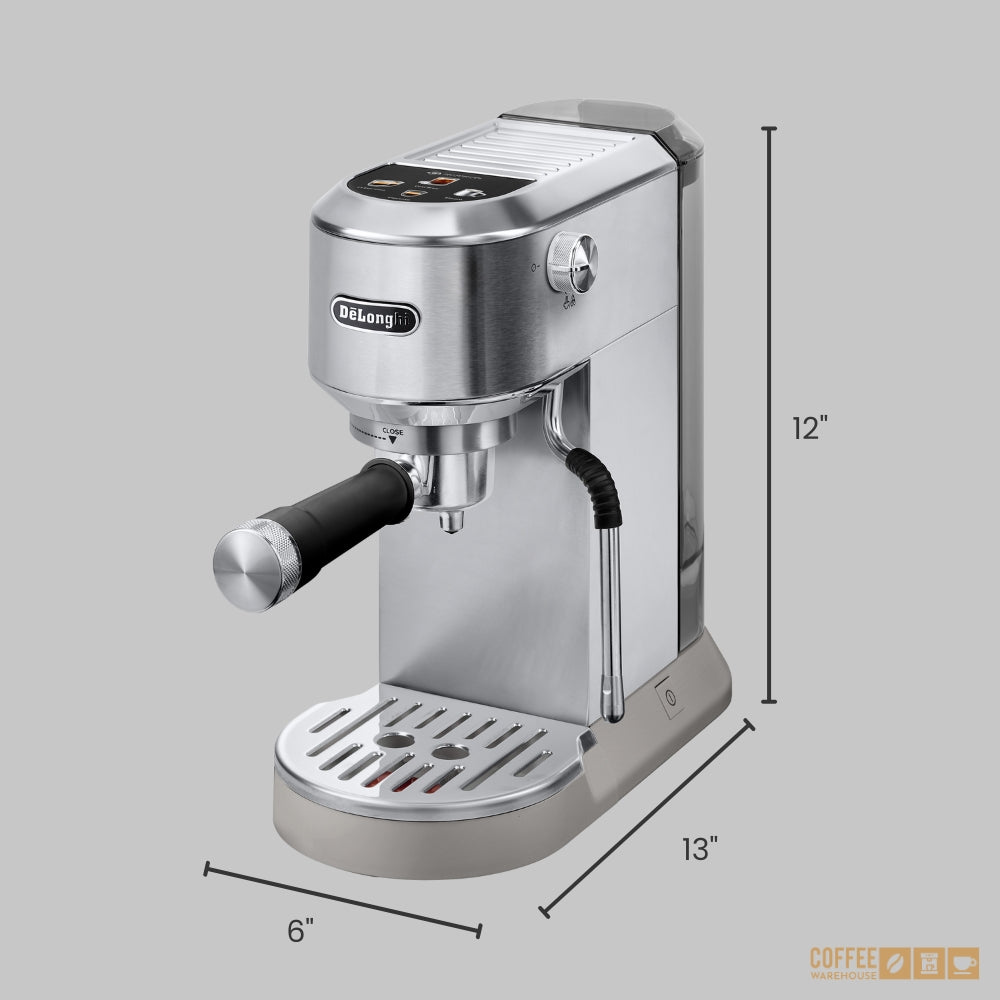 De'Longhi Dedica Duo Espresso Machine with Cold Brew - Stainless Steel