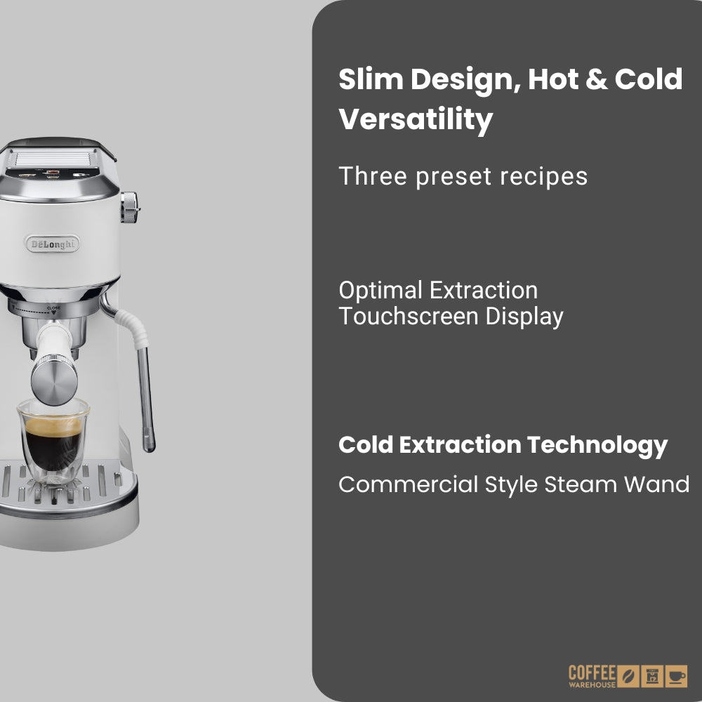 De'Longhi Dedica Duo Espresso Machine with Cold Brew - Vanilla