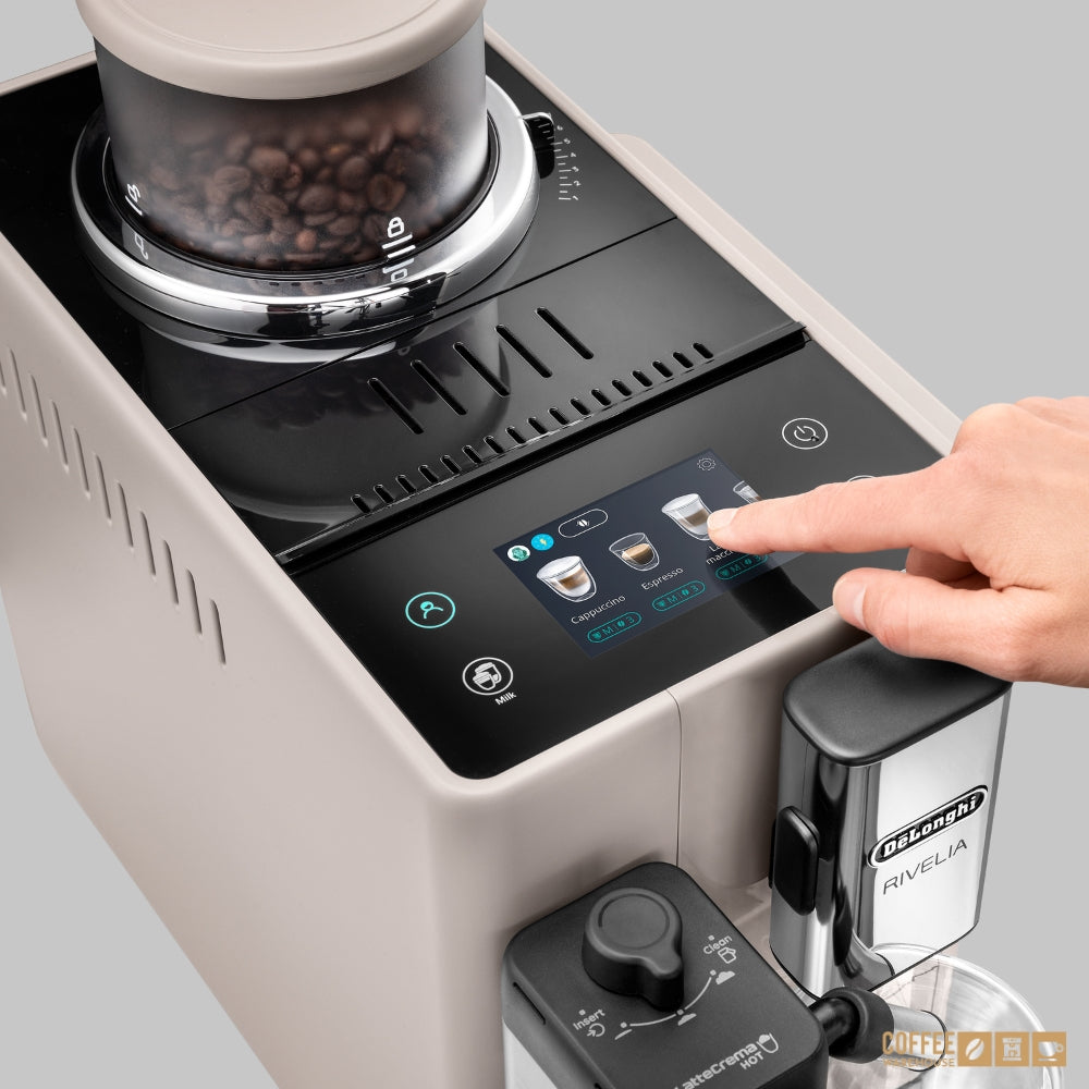 De'Longhi Rivelia Automatic Espresso Machine – Sand Beige