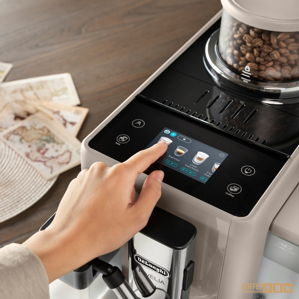De'Longhi Rivelia Automatic Espresso Machine – Sand Beige