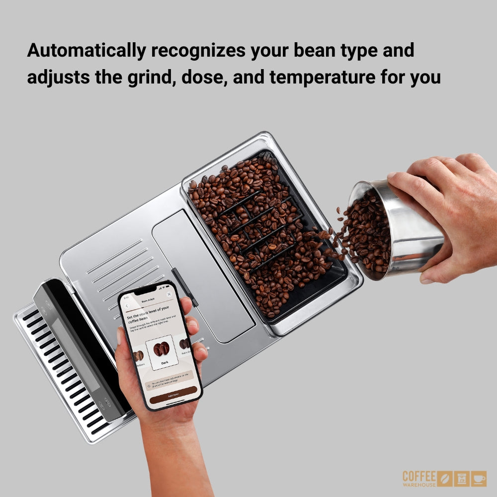 Primadonna delonhi espresso machine has Bean Adapt Technology and
Adaptive Grinding Technology