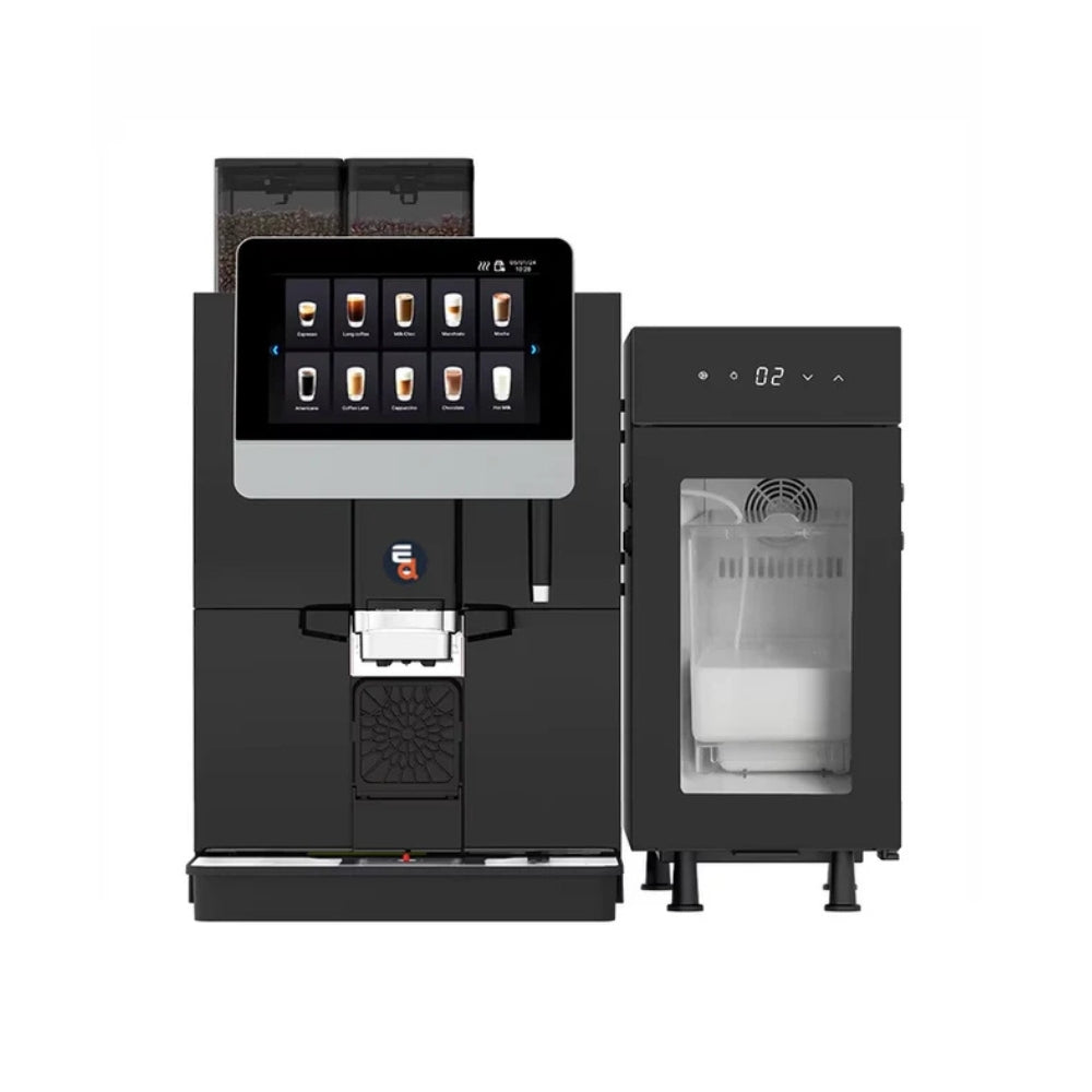 E.D. prime Bean Master Fully Automatic Coffee Machine + Milk Fridge