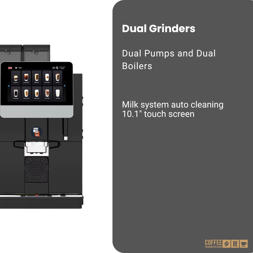 E.D. prime Bean Master Fully Automatic Coffee Machine + Milk Fridge