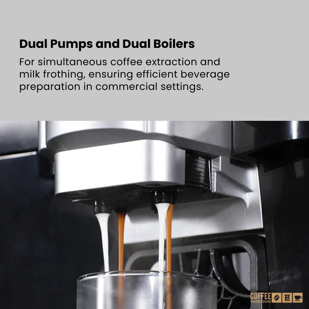 E.D. prime Bean Master Fully Automatic Coffee Machine + Milk Fridge