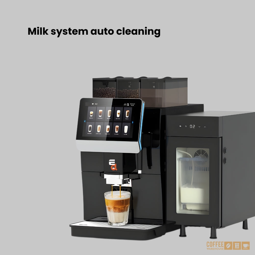 E.D. prime Bean Master Fully Automatic Coffee Machine + Milk Fridge