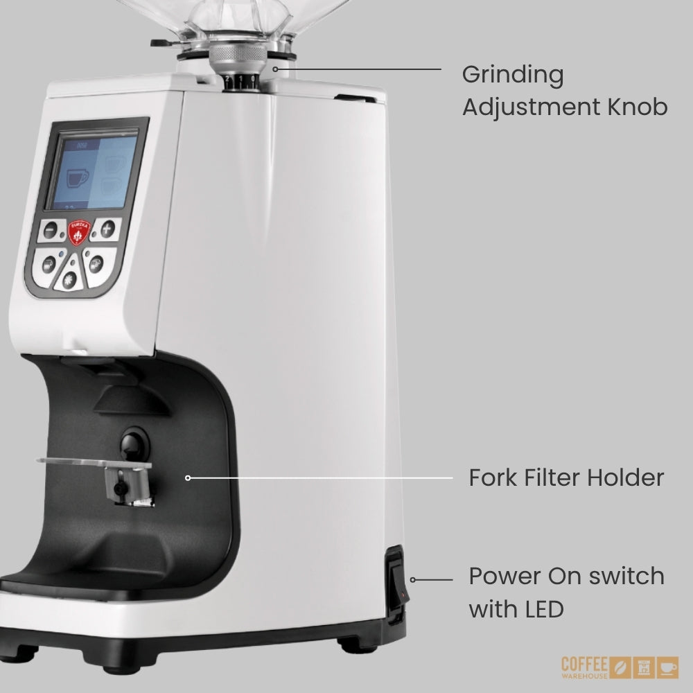 Eureka Atom-60 Digital Grinder - White