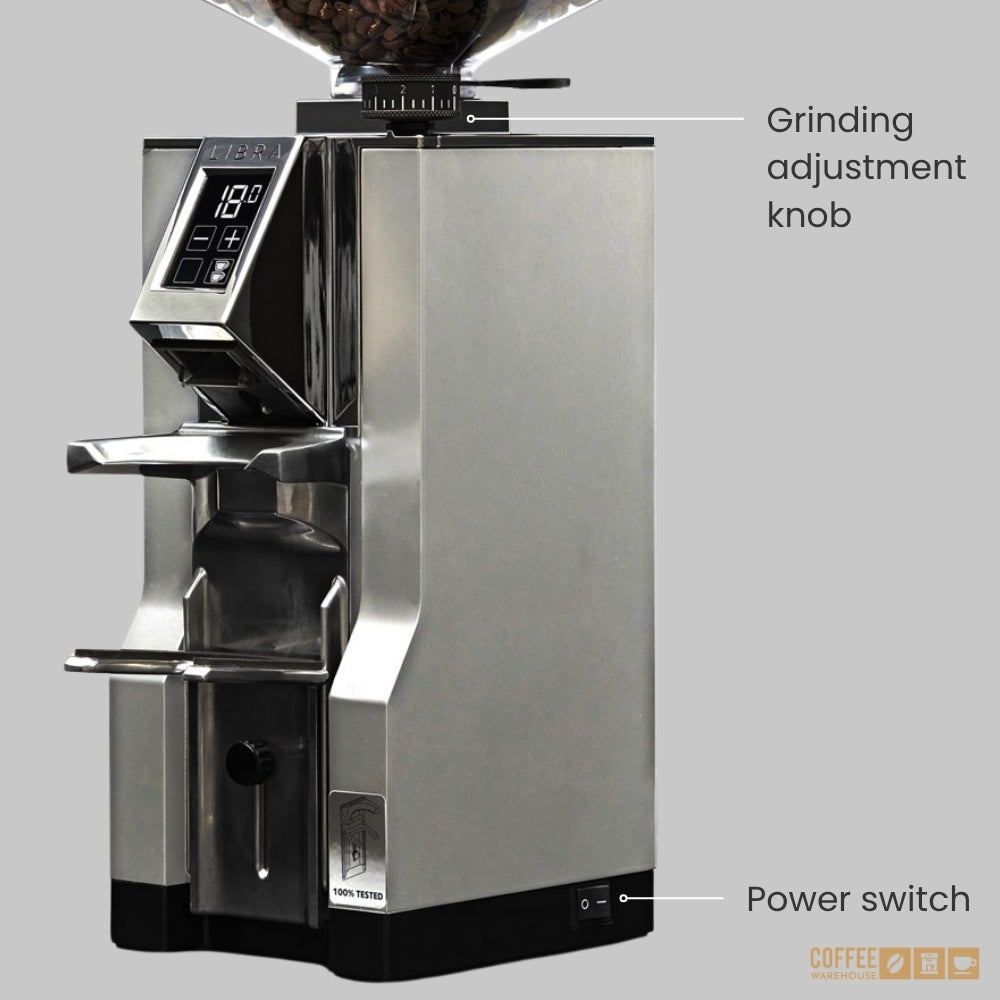 Eureka Mignon Libra-55 Digital Grinder - Chrome