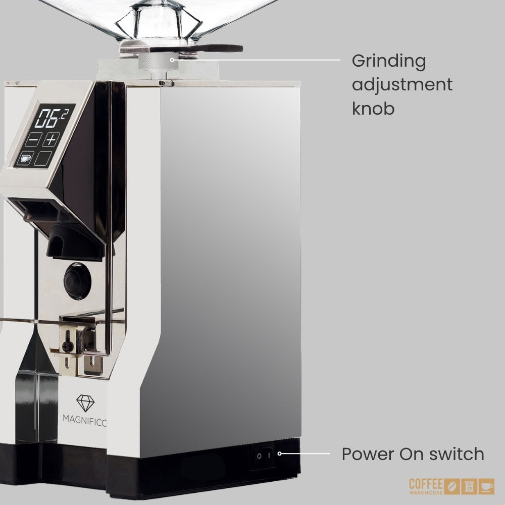 Eureka Mignon Magnifico-55 Digital Grinder - Chrome