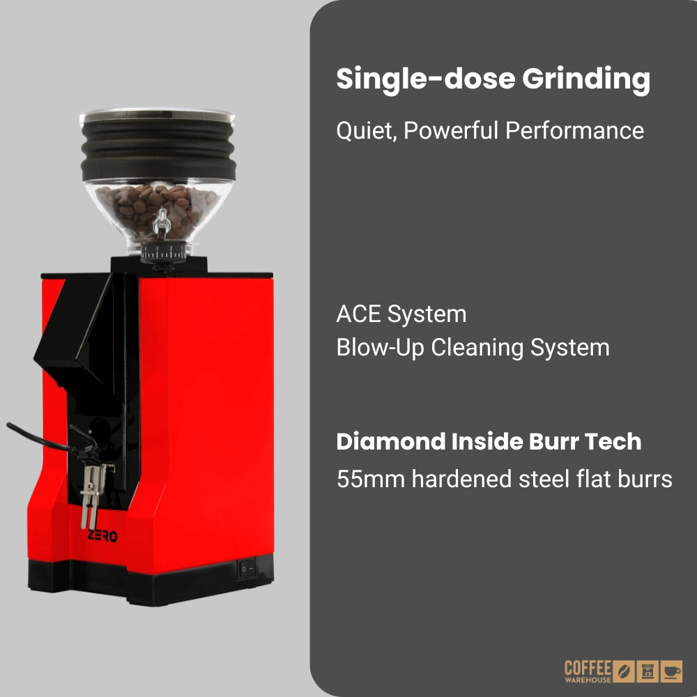 Eureka Mignon Zero-55 Digital Grinder - Red
