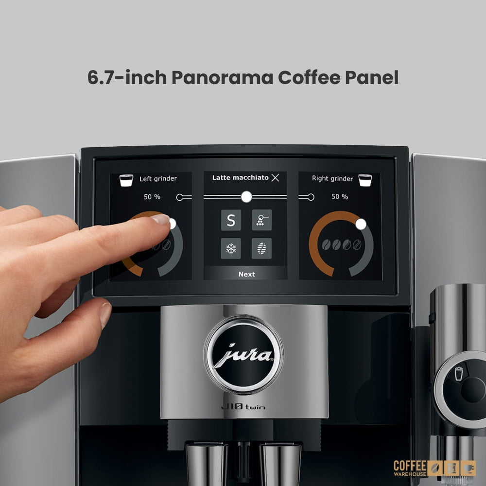JURA J10 Twin Automatic Coffee Machine - Diamond Onyx