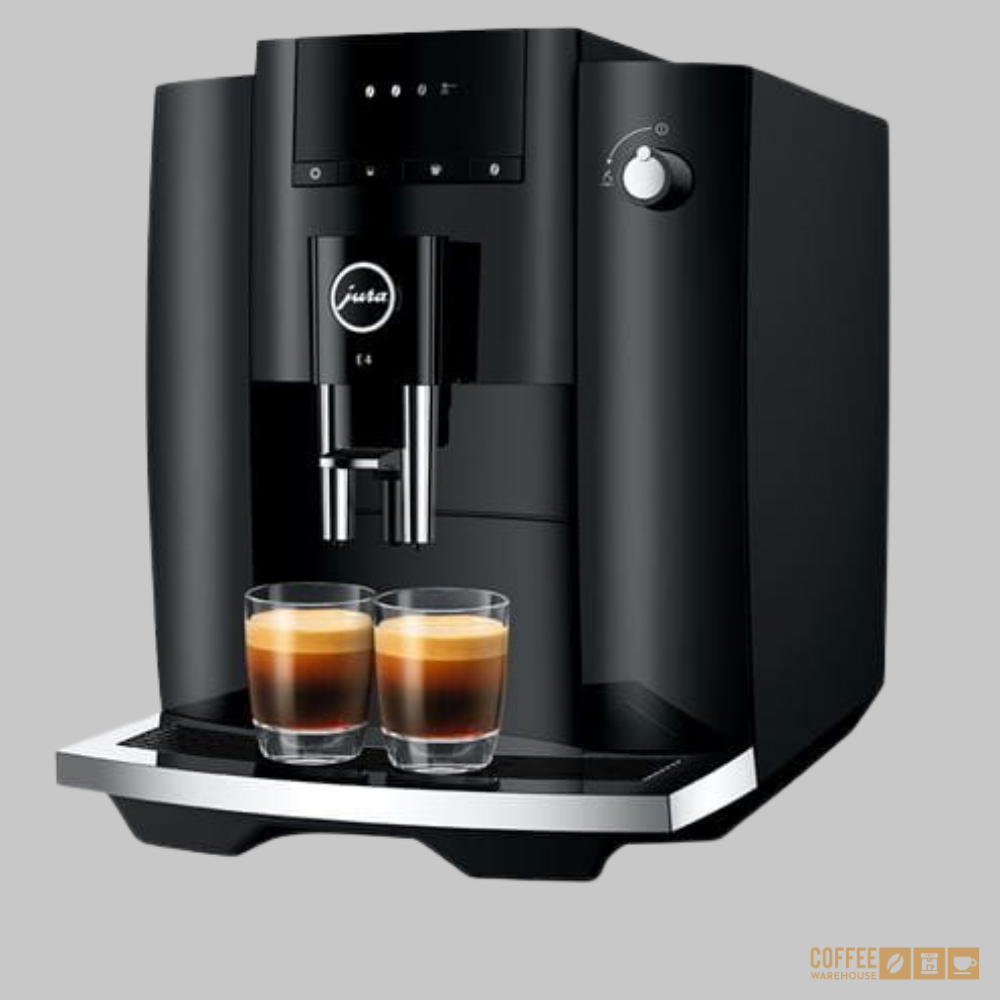 Jura E4 Super Automatic Coffee Machine - Piano Black