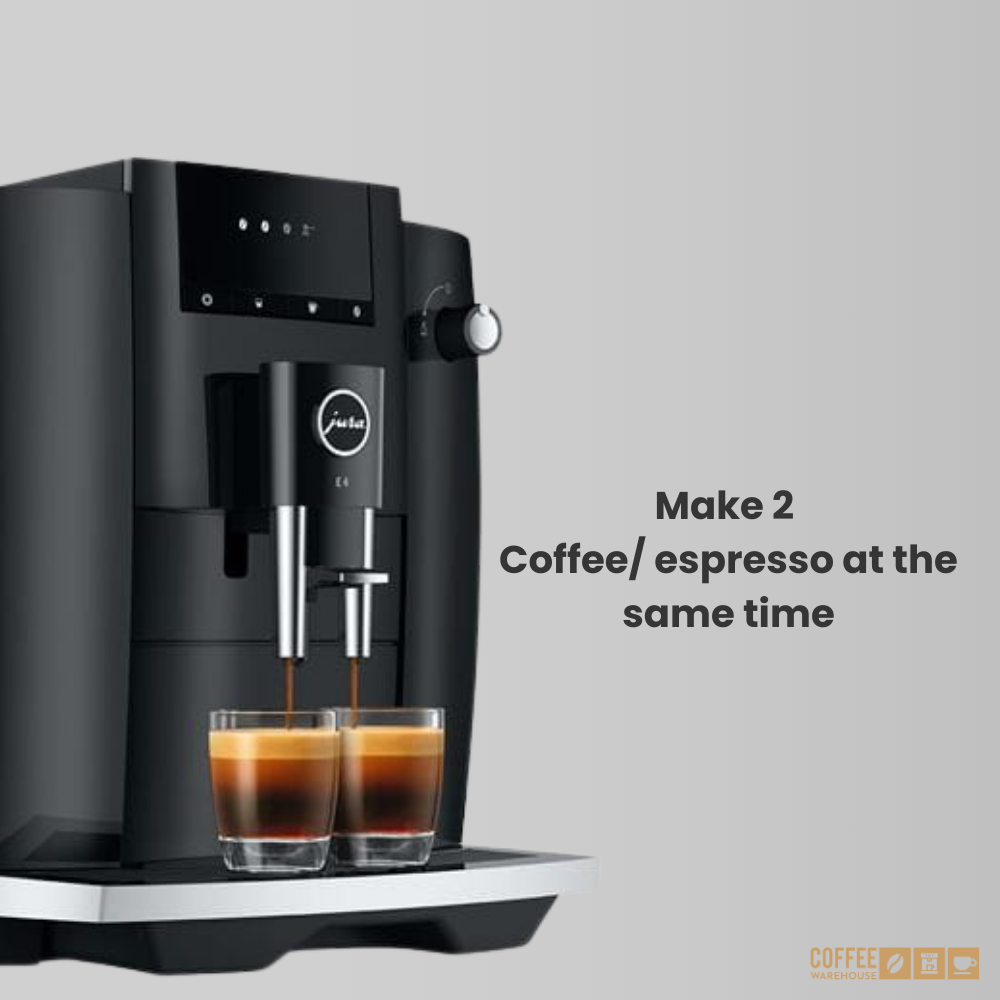Jura E4 Super Automatic Coffee Machine - Piano Black