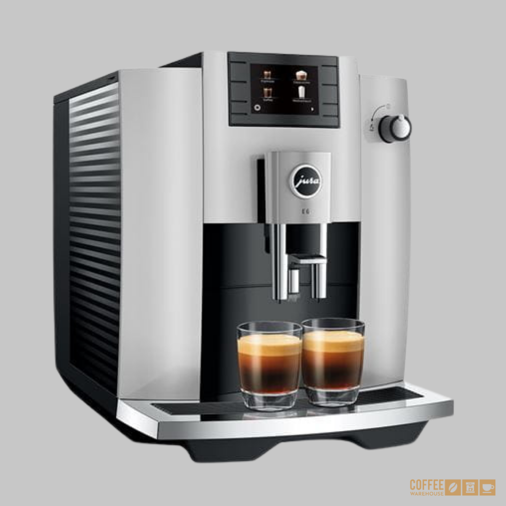 Jura E6 Super Automatic Coffee Machine - Platinum