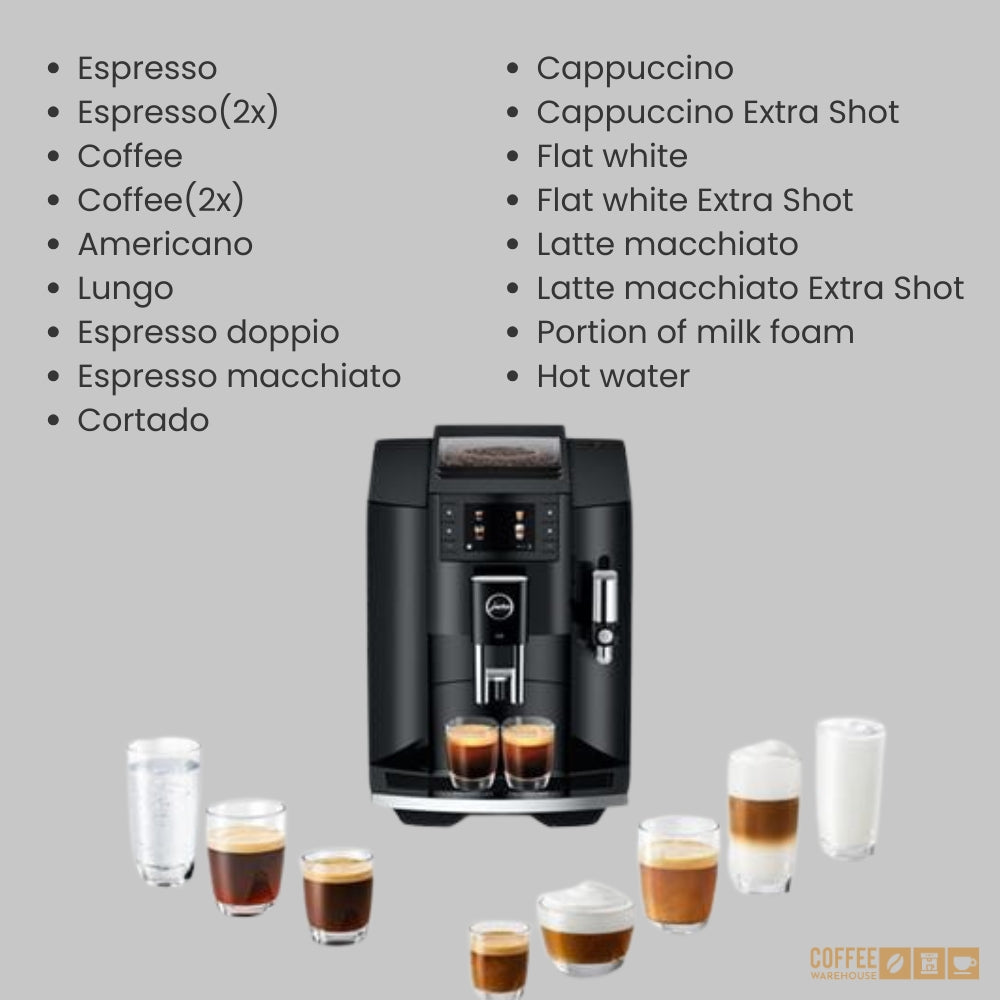 New Jura E8 Piano Black - 4th Generation