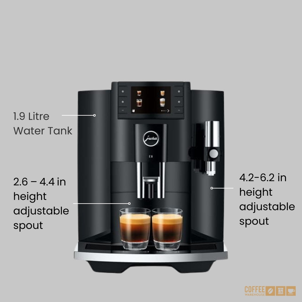 New Jura E8 Piano Black - 4th Generation