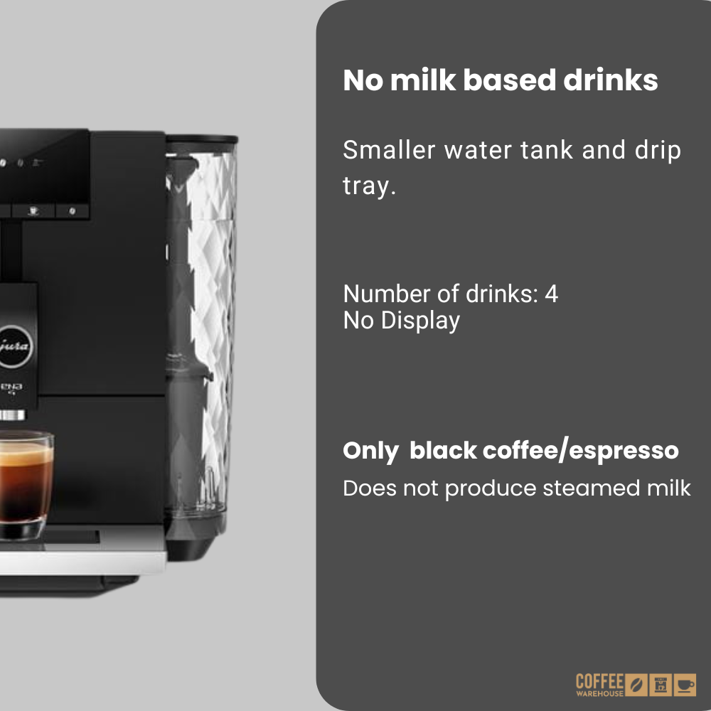 Jura ENA 4 Super Automatic Coffee Machine - Metropolitan Black