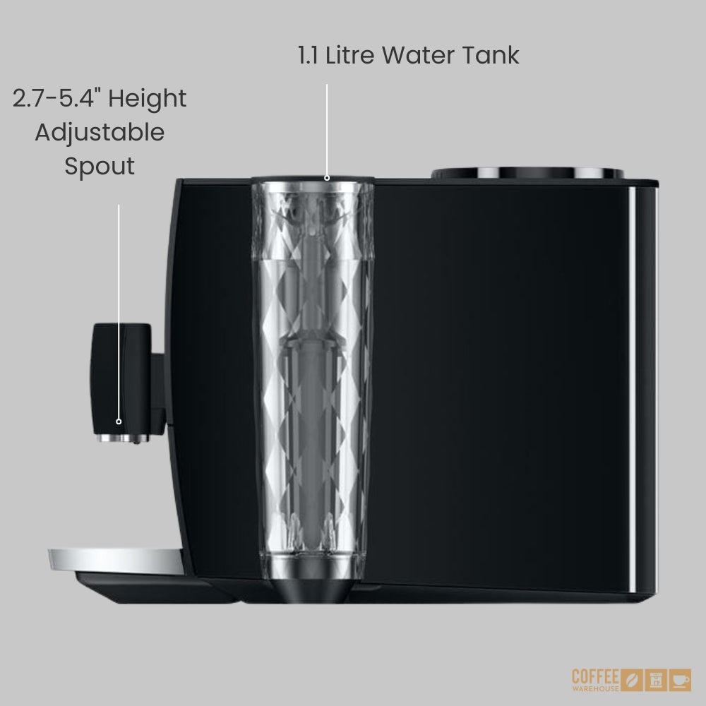 Jura ENA8 Super Automatic Coffee Machine - Metropolitan Black