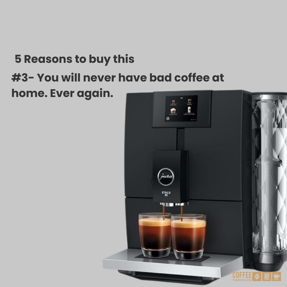 Jura ENA8 Super Automatic Coffee Machine - Metropolitan Black