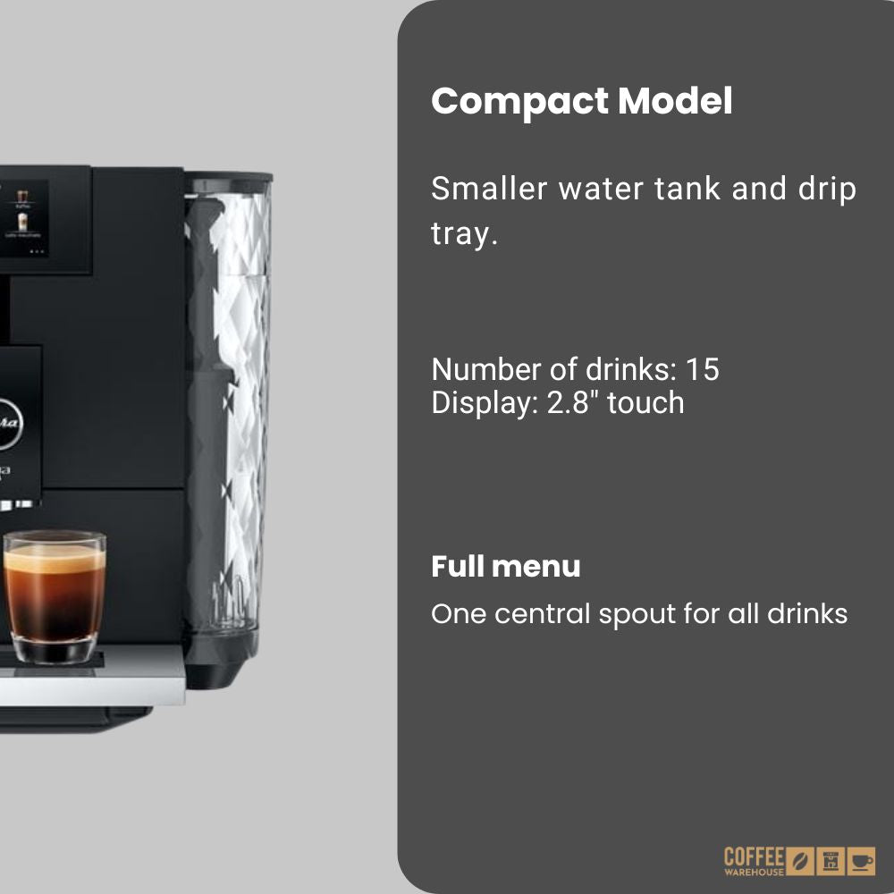 Jura ENA8 Super Automatic Coffee Machine - Metropolitan Black