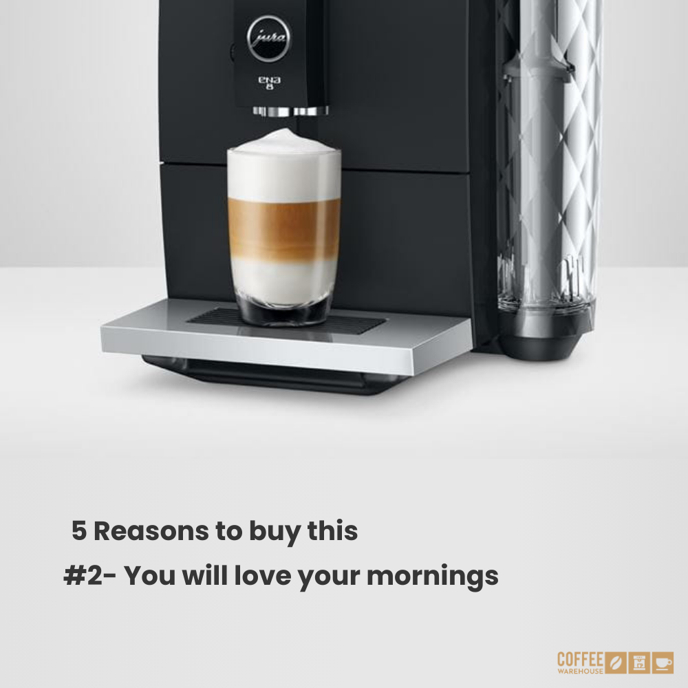 Jura ENA8 Super Automatic Coffee Machine - Metropolitan Black