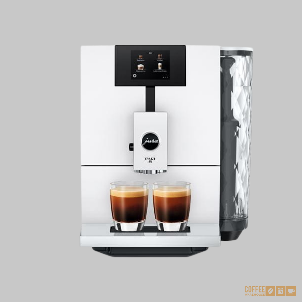 Jura ENA8 Super Automatic Coffee Machine - Nordic White