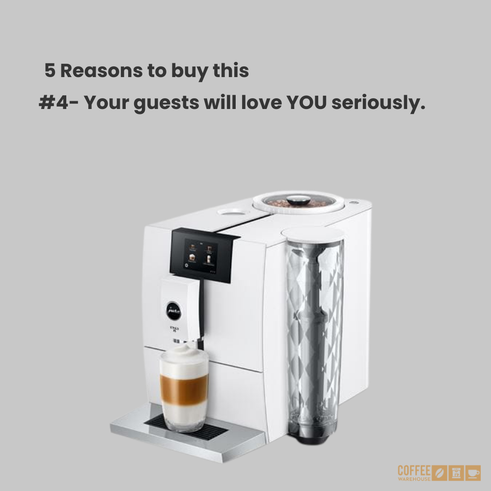 Jura ENA8 Super Automatic Coffee Machine - Nordic White