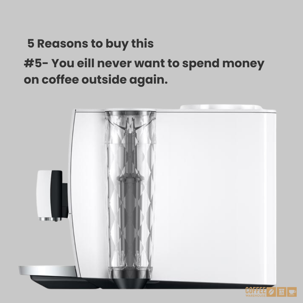 Jura ENA8 Super Automatic Coffee Machine - Nordic White