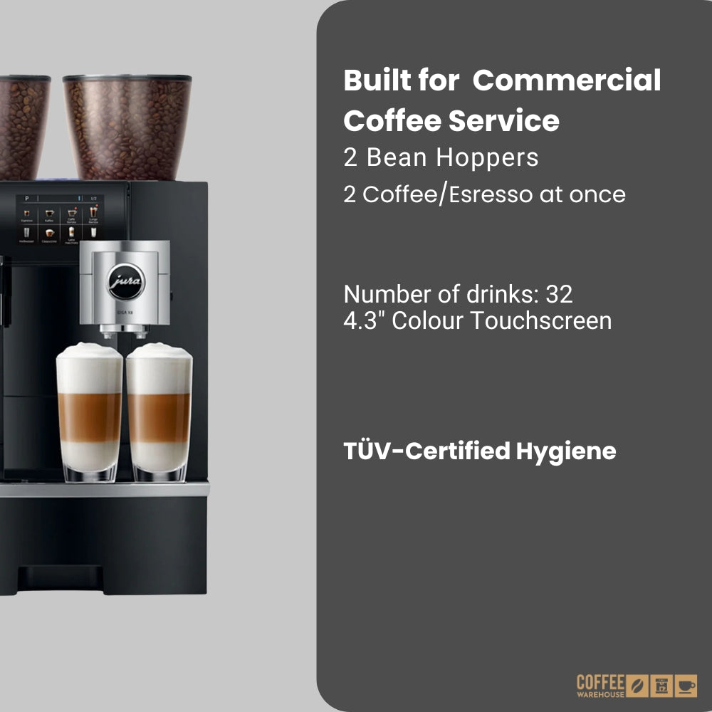 Jura Giga X8 Automatic Coffee Machine - Aluminium Black