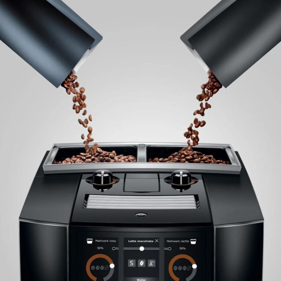 Jura J8 Twin Super Automatic Coffee Machine - Diamond Black