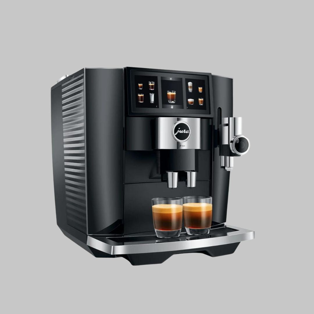 Jura J8 Twin Super Automatic Coffee Machine - Diamond Black
