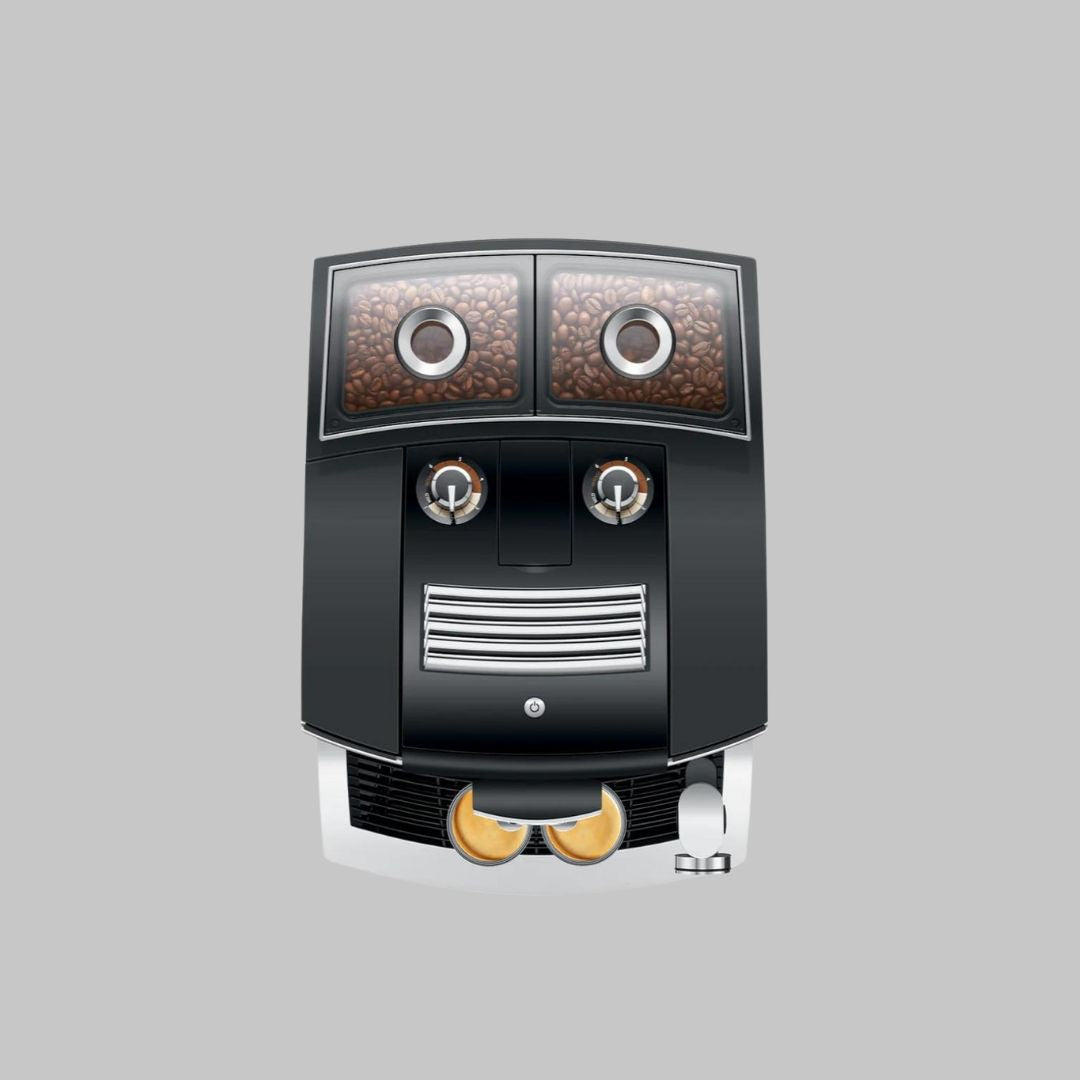 Jura J8 Twin Super Automatic Coffee Machine - Diamond Black