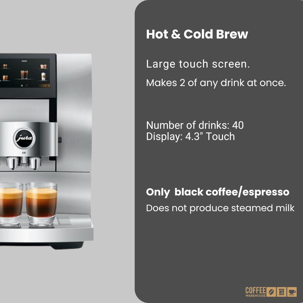 Jura Z10 Hot and Cold Brew Coffee Machine - Aluminum White