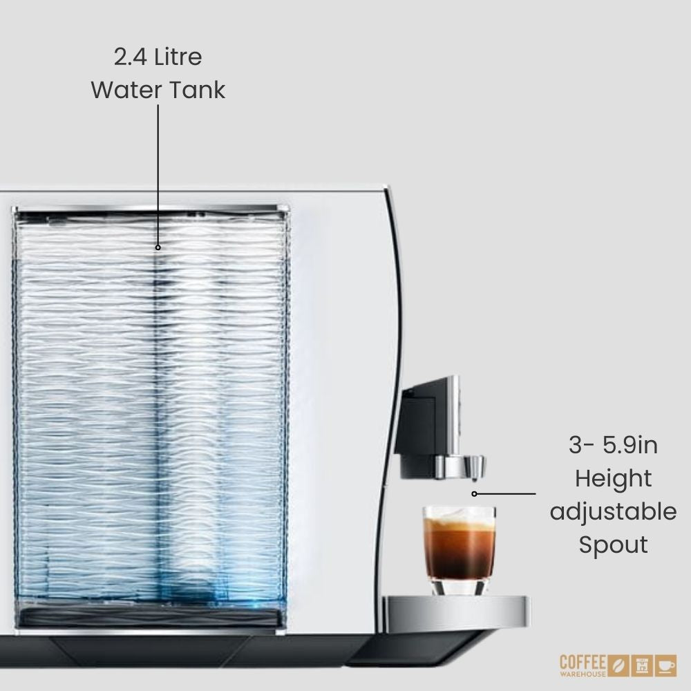 Jura Z10 Hot and Cold Brew Coffee Machine - Aluminum White