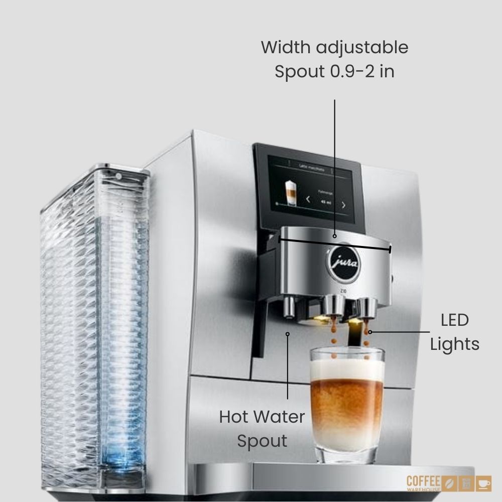 Jura Z10 Hot and Cold Brew Coffee Machine - Aluminum White