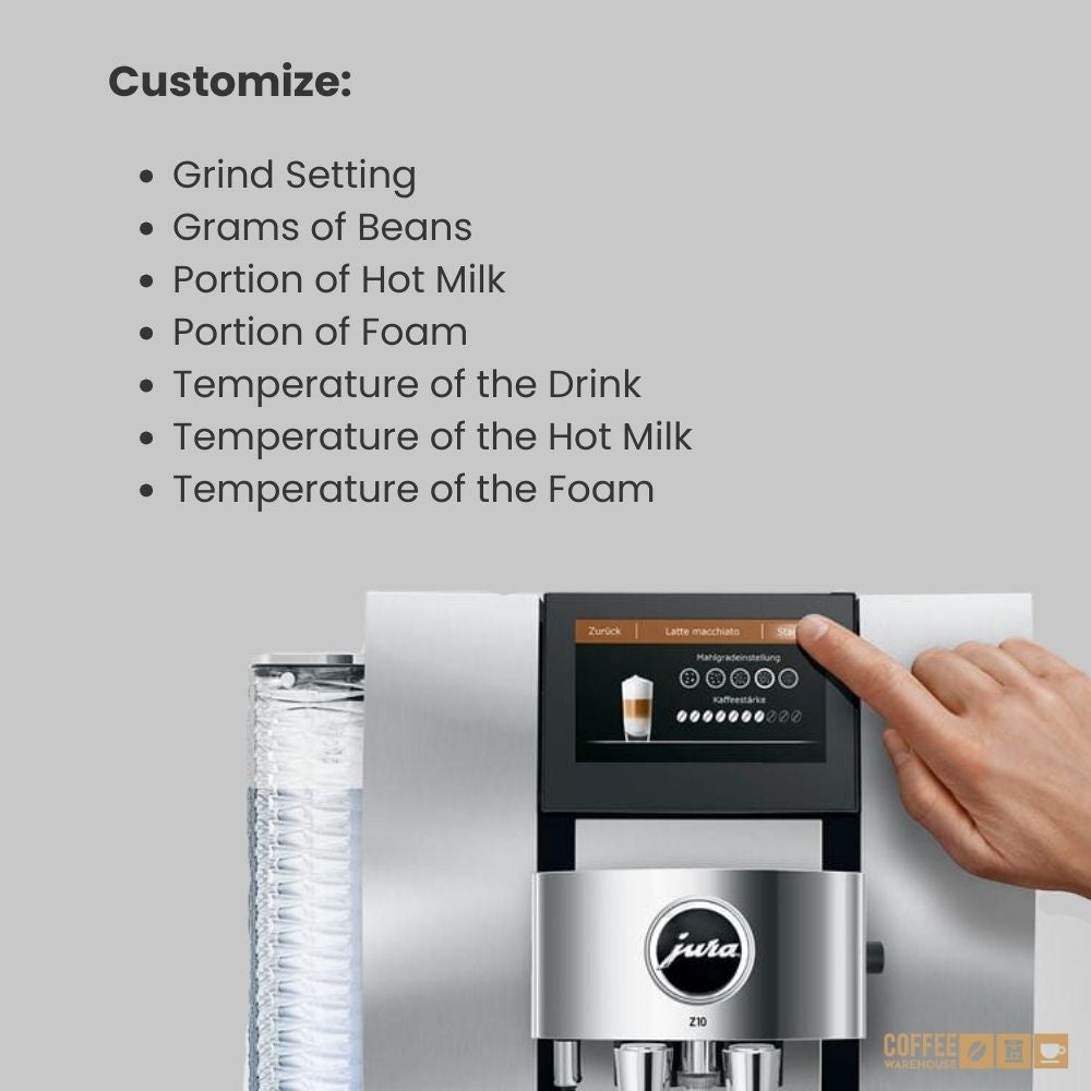 Jura Z10 Hot and Cold Brew Coffee Machine - Aluminum White