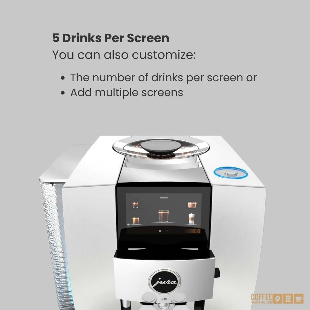 Jura Z10 Hot and Cold Brew Coffee Machine - Aluminum White